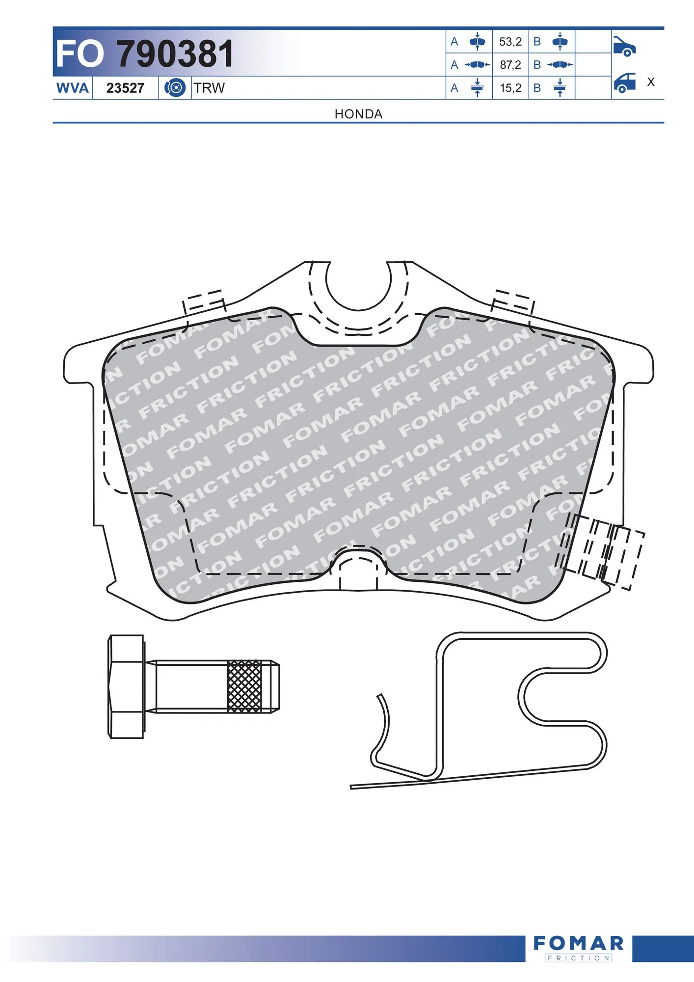 Brake Pad Set, disc brake